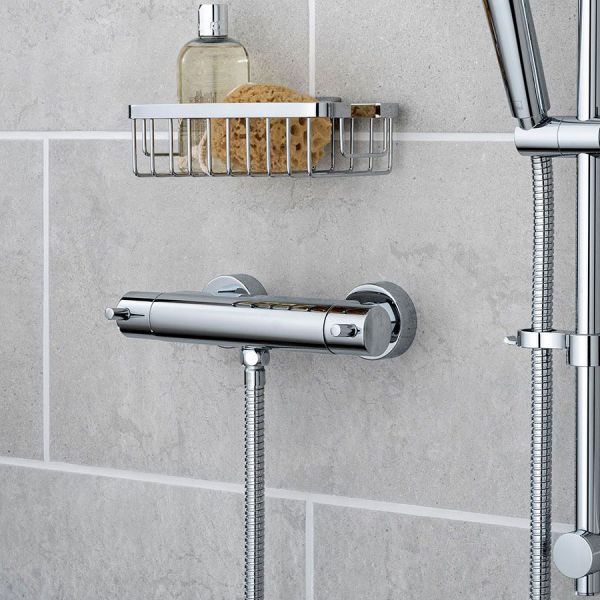 Vado Celsius Chrome Thermostatic Bar Shower Valve #2