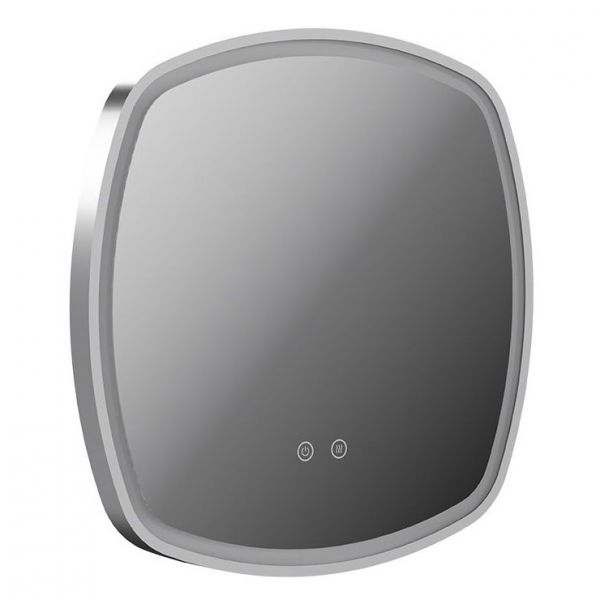 Vado Cameo Satin Chrome 500mm Illuminated Soft Square Bathroom Mirror