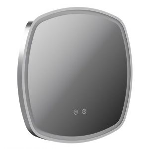 Vado Cameo Satin Chrome 500mm Illuminated Soft Square Bathroom Mirror