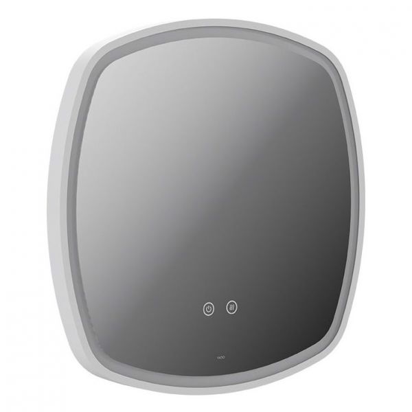 Vado Cameo Matt White 500mm Illuminated Soft Square Bathroom Mirror