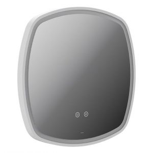 Vado Cameo Matt White 500mm Illuminated Soft Square Bathroom Mirror