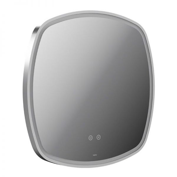 Vado Cameo Satin Chrome 600mm Illuminated Soft Square Bathroom Mirror
