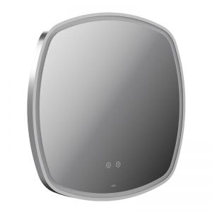 Vado Cameo Satin Chrome 600mm Illuminated Soft Square Bathroom Mirror