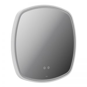 Vado Cameo Matt White 600mm Illuminated Soft Square Bathroom Mirror