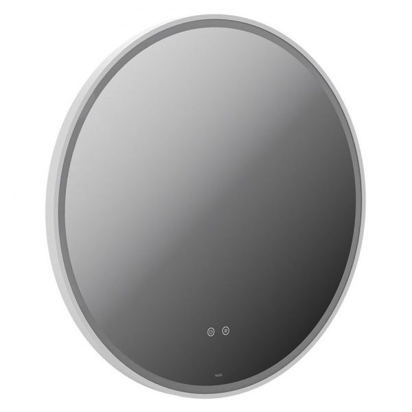 Vado Cameo Matt White 800mm Illuminated Round Bathroom Mirror