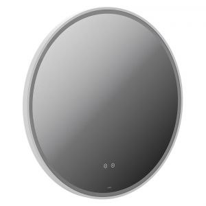 Vado Cameo Matt White 800mm Illuminated Round Bathroom Mirror