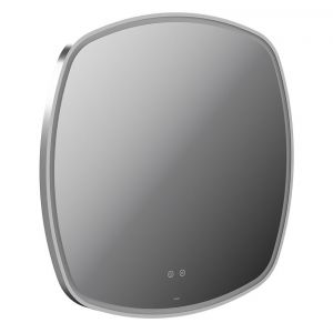 Vado Cameo Satin Chrome 800mm Illuminated Soft Square Bathroom Mirror