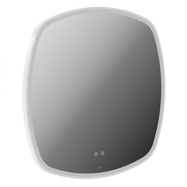Vado Cameo Matt White 800mm Illuminated Soft Square Bathroom Mirror