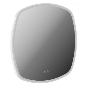 Vado Cameo Matt White 800mm Illuminated Soft Square Bathroom Mirror