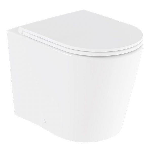 Vado Cameo Round Rimless Back to Wall Toilet #2