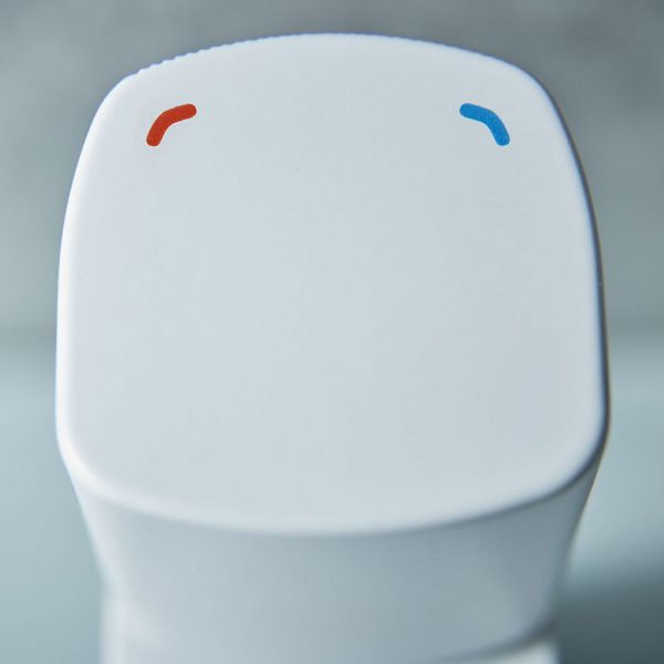 Vado Cameo Leverless Matt White Mono Basin Mixer Tap #3