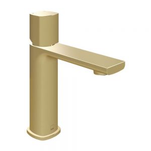 Vado Cameo Leverless Satin Brass Mono Basin Mixer Tap