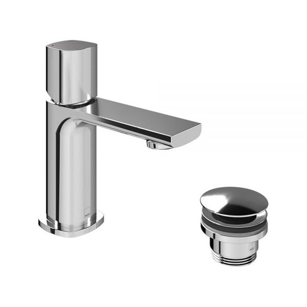 Vado Cameo Leverless Chrome Cloakroom Mono Basin Mixer Tap with Waste