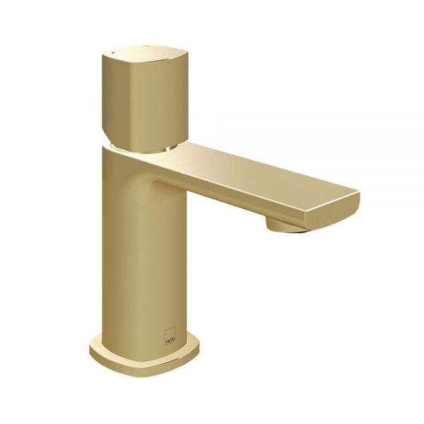 Vado Cameo Leverless Satin Brass Cloakroom Mono Basin Mixer Tap