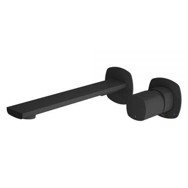 Vado Cameo Leverless Matt Black Low Pressure Wall Mounted Basin Mixer Tap