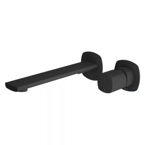 Vado Cameo Leverless Matt Black Low Pressure Wall Mounted Basin Mixer Tap