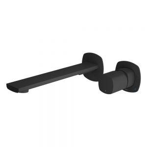 Vado Cameo Leverless Matt Black Wall Mounted Basin Mixer Tap
