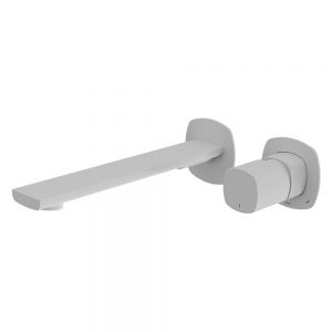Vado Cameo Leverless Matt White Wall Mounted Basin Mixer Tap
