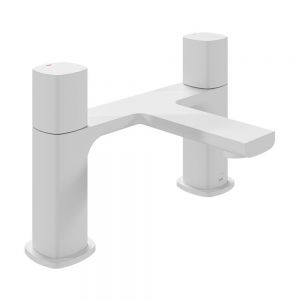 Vado Cameo Leverless Matt White Bath Filler Tap