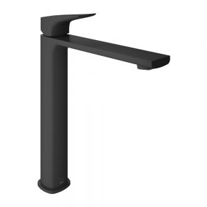 Vado Cameo Levered Matt Black Low Pressure Tall Mono Basin Mixer Tap