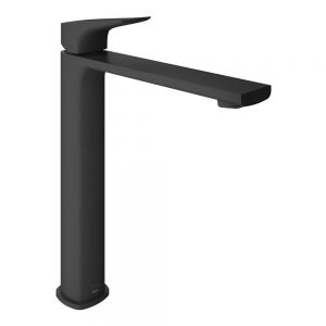 Vado Cameo Levered Matt Black Tall Mono Basin Mixer Tap