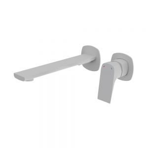 Vado Cameo Levered Matt White Wall Mounted Basin Mixer Tap