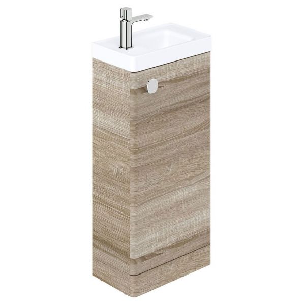 Vado Cameo Floor Mounted Natural Oak Cloakroom Unit 400mm