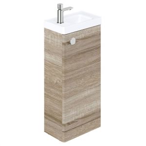Vado Cameo Floor Mounted Natural Oak Cloakroom Unit 400mm
