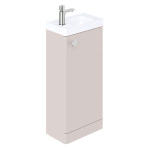 Vado Cameo Floor Mounted Pink Clay Cloakroom Unit 400mm