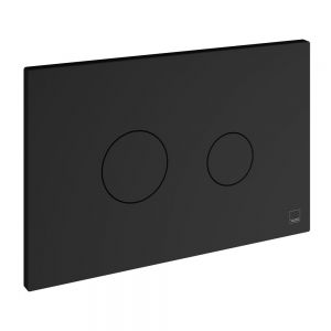 Vado Round Dual Flush Plate Matt Black