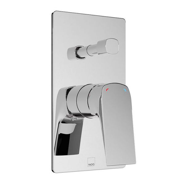 Vado Cameo Chrome Two Outlet Concealed Manual Shower Valve with Diverter