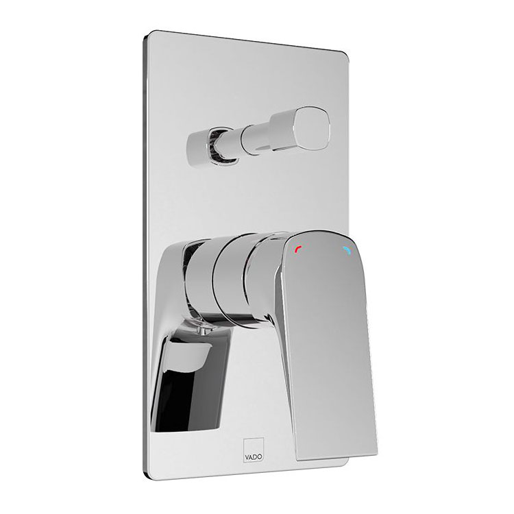 Vado Cameo Chrome Two Outlet Concealed Manual Shower Valve with
