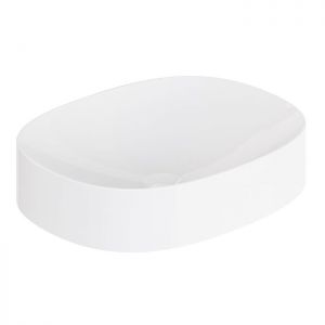 Vado Cameo Gloss White Oval Countertop Basin 480 x 380mm