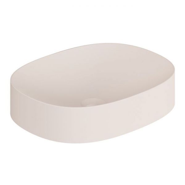 Vado Cameo Pink Clay Oval Countertop Basin 480 x 380mm