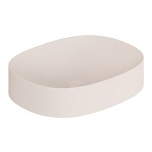 Vado Cameo Pink Clay Oval Countertop Basin 480 x 380mm