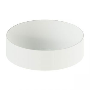 Vado Cameo Arctic White Round Countertop Basin 400 x 400mm