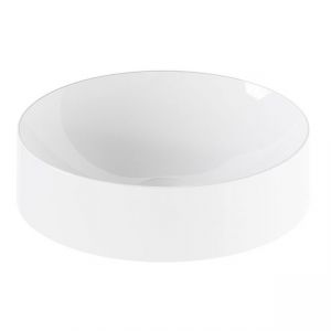 Vado Cameo Gloss White Round Countertop Basin 400 x 400mm