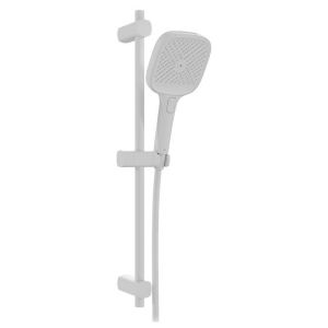 Vado Cameo Matt White Multi Function Slide Rail Shower Kit
