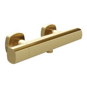 Vado Cameo Satin Brass Thermostatic Bar Shower Valve