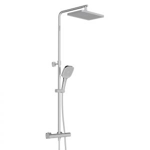 Vado Cameo Chrome Thermostatic Exposed Bar Valve Shower Kit