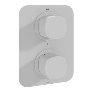 Vado Cameo Matt White Three Outlet Concealed Thermostatic Shower Valve