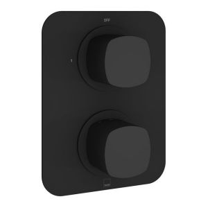 Vado Cameo Matt Black One Outlet Concealed Thermostatic Shower Valve