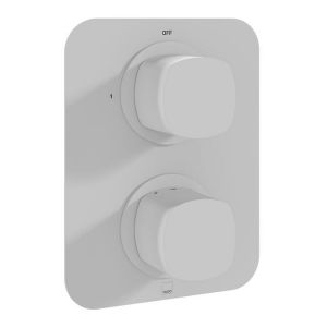 Vado Cameo Matt White One Outlet Concealed Thermostatic Shower Valve