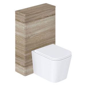 Vado Cameo Natural Oak Back to Wall WC Unit 600mm