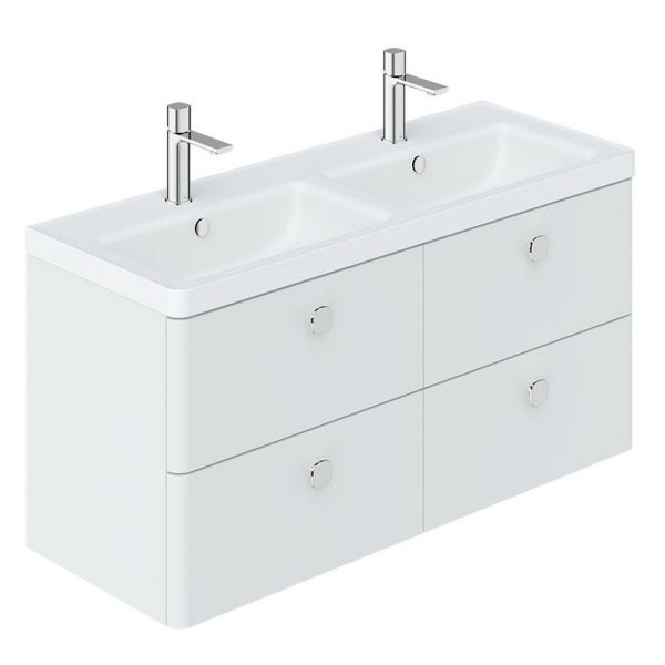 Vado Cameo Wall Hung Arctic White Vanity Unit 1200mm