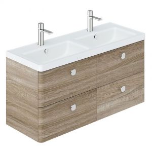 Vado Cameo Wall Hung Natural Oak Vanity Unit 1200mm