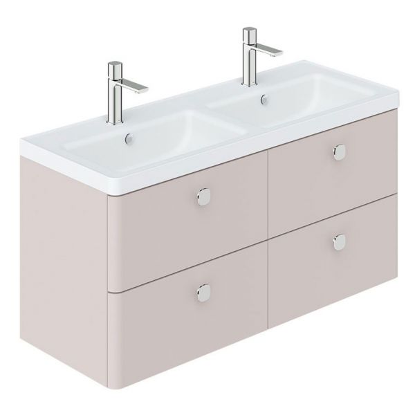 Vado Cameo Wall Hung Pink Clay Vanity Unit 1200mm