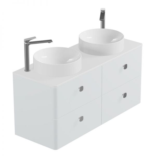 Vado Cameo Wall Hung Arctic White Worktop Vanity Unit 1200mm #2