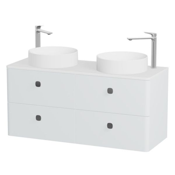 Vado Cameo Wall Hung Arctic White Worktop Vanity Unit 1200mm
