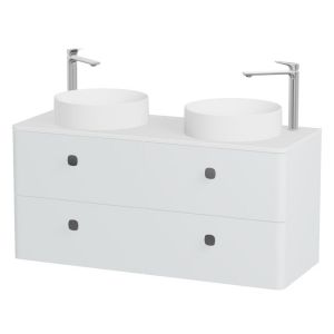 Vado Cameo Wall Hung Arctic White Worktop Vanity Unit 1200mm